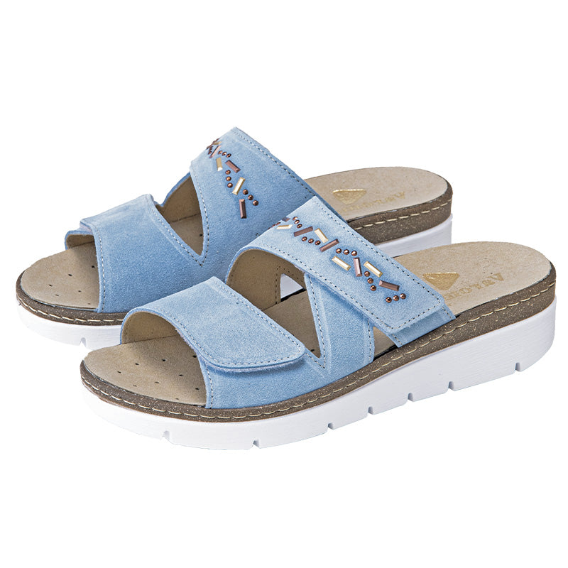 Mule Femme Carolina Bleu