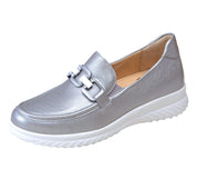 Mocassin Femme Heather Argent