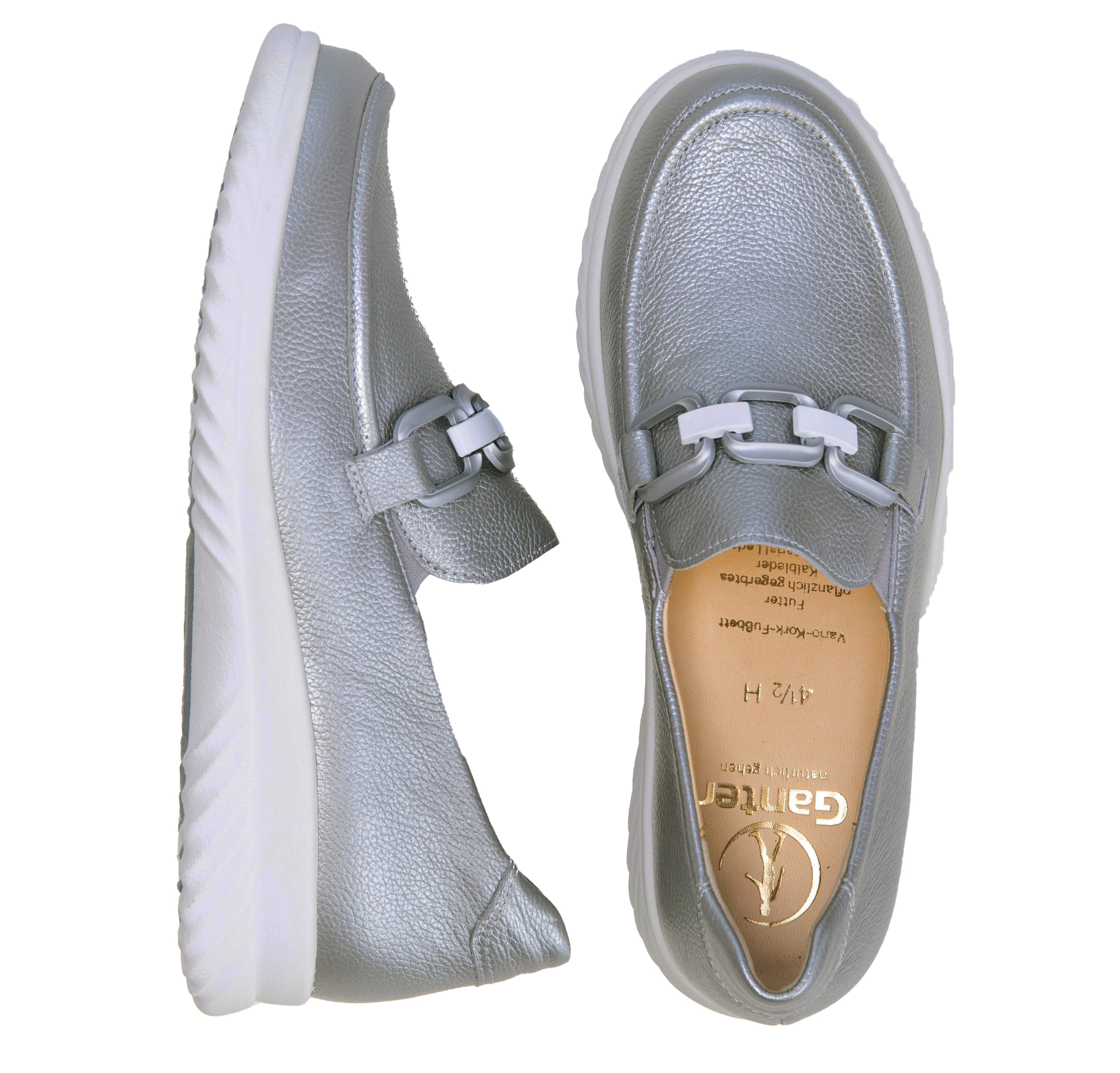 Mocassin Femme Heather Argent