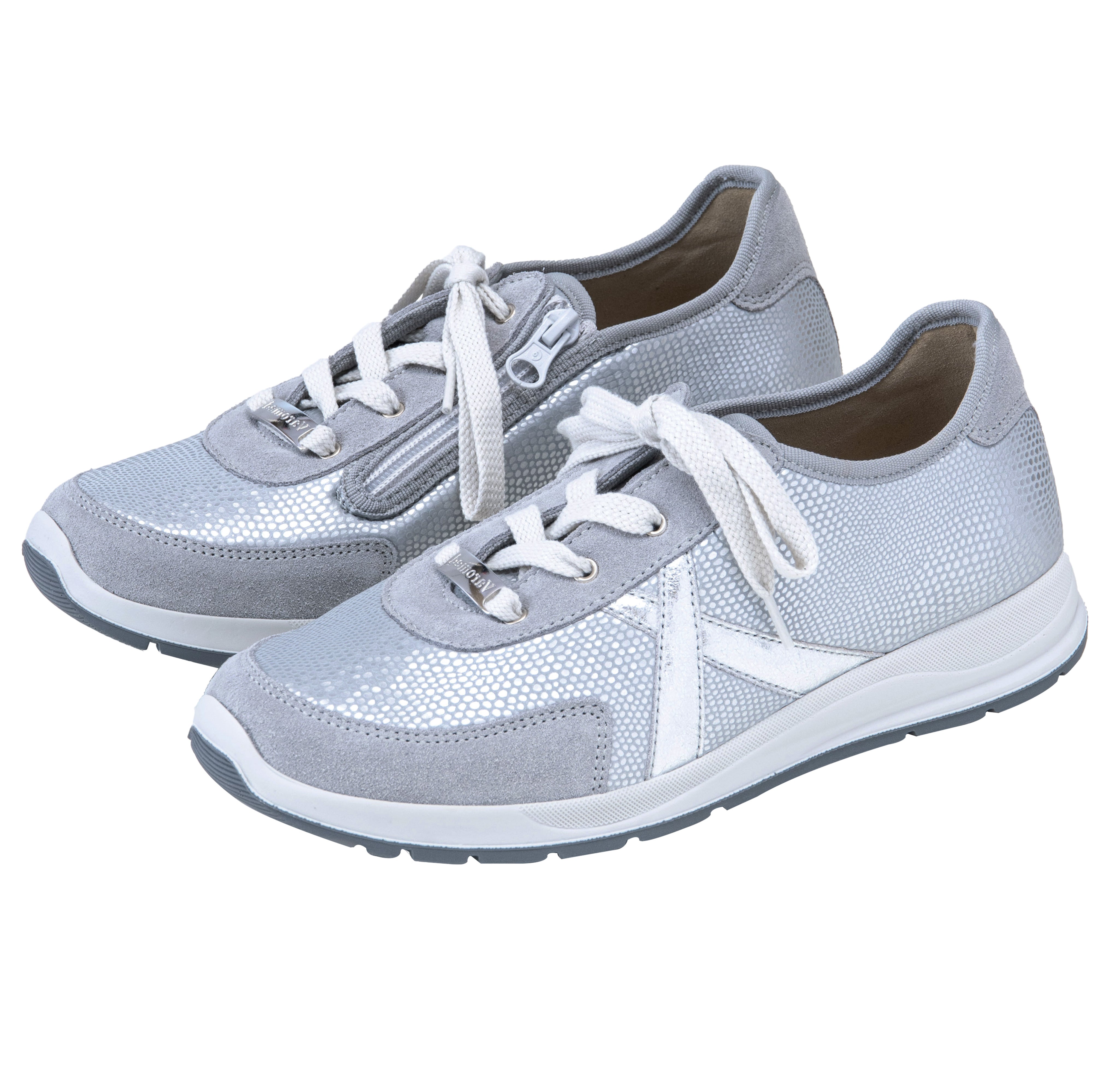 Chaussure à lacets Femme Kioto Gris métal