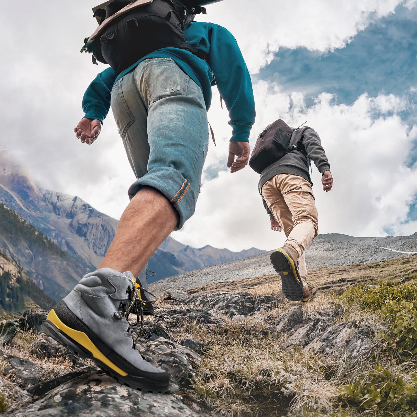 Chaussure de randonnée Mixte Berg Bleu