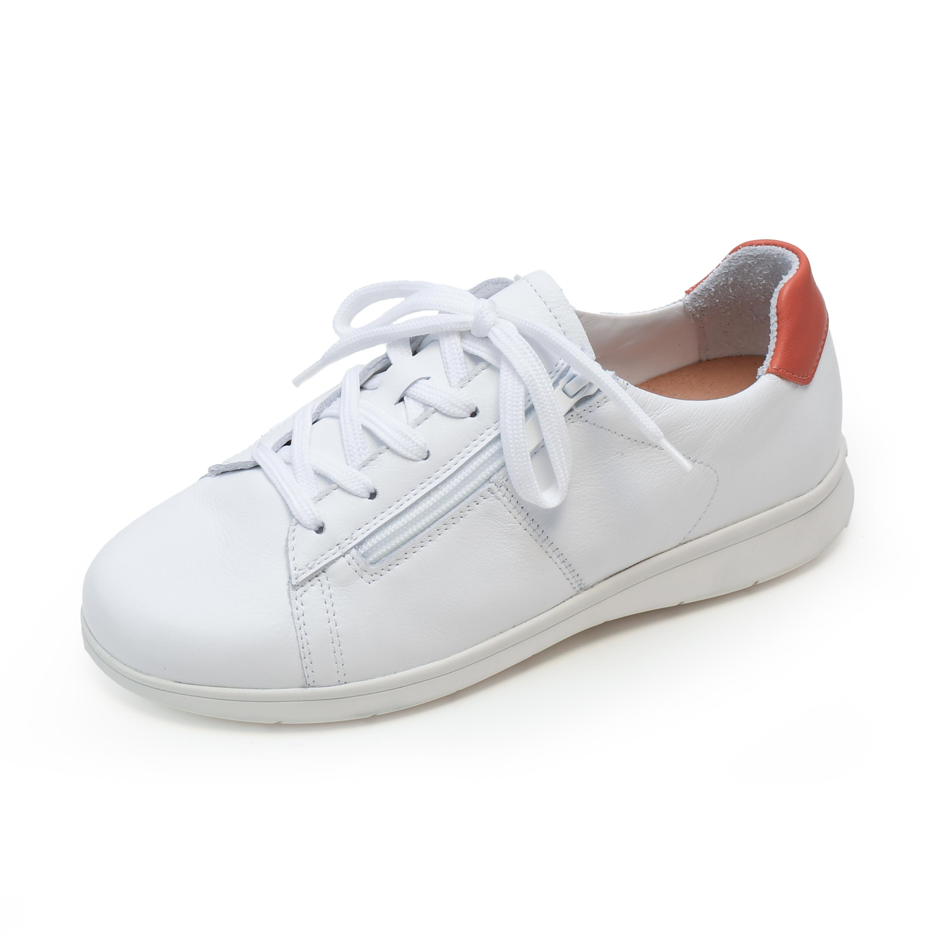 Basket Femme Molly Blanc-Orange